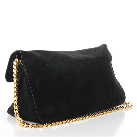 black suede celine bag|CELINE Celine Gourmette Bag In Black Suede on SALE .